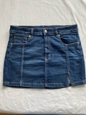 Dark Wash Denim Mini Skirt